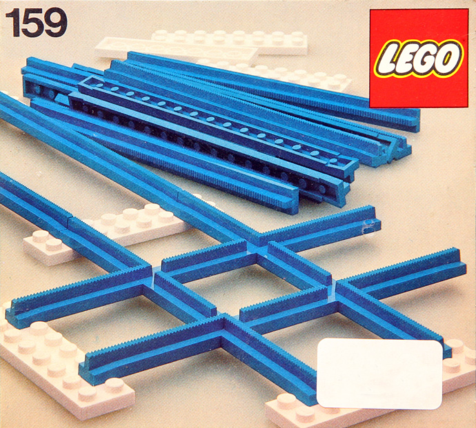 Catalogue picture of the built set 159 Crossover, Straight Rails