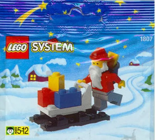 Katalogová fotka postaveného setu 1807 Santa Claus and Sleigh