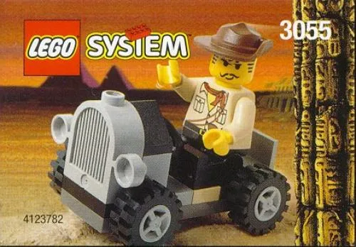 Catalogue picture of the built set 3055 Adventurers Car