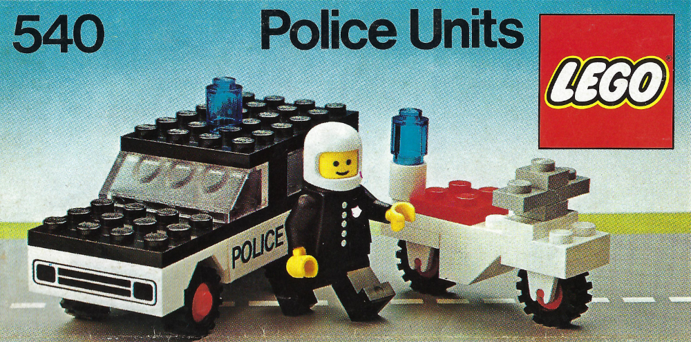 Katalogová fotka postaveného setu 540 Police Units