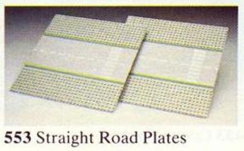 Katalogová fotka postaveného setu 553 Straight Road Plates