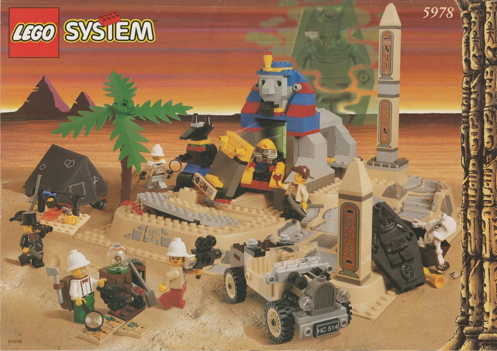Catalogue picture of the built set 5978 Sphinx Secret Surprise