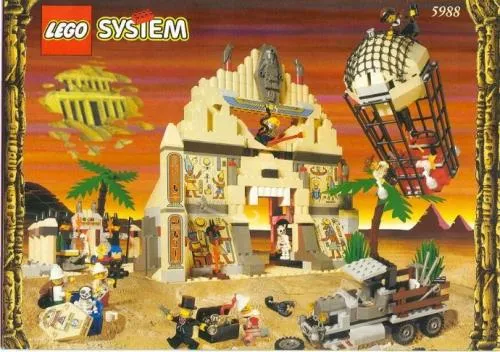 Catalogue picture of the built set 5988 Pharaoh's Forbidden Ruins