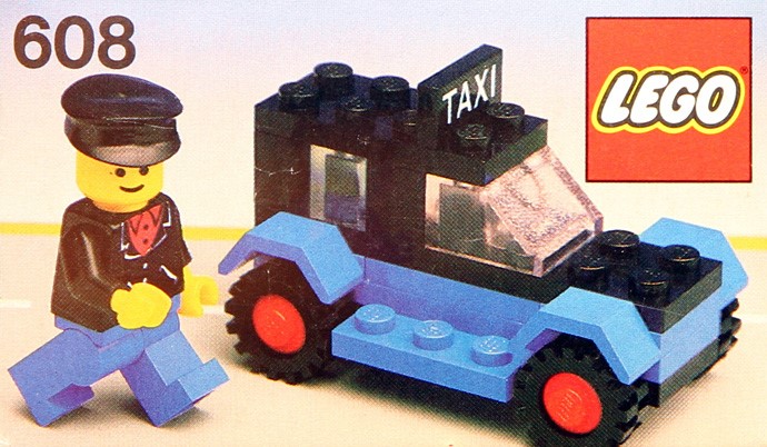 Katalogová fotka postaveného setu 608 Taxi