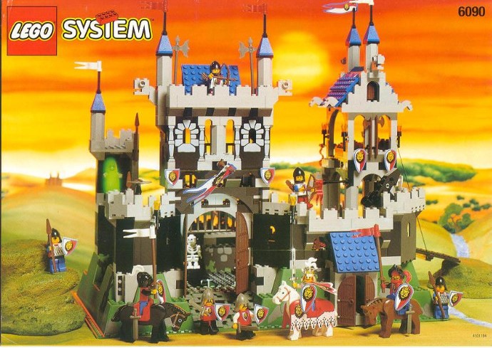 Katalogová fotka postaveného setu 6090 Royal Knight's Castle