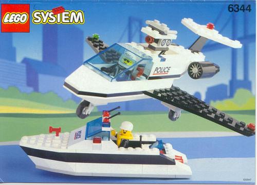 Katalogová fotka postaveného setu 6344 Jet Speed Justice
