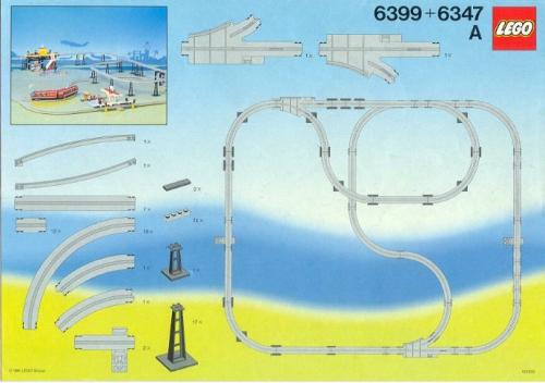Katalogová fotka postaveného setu 6347 Monorail Accessory Track