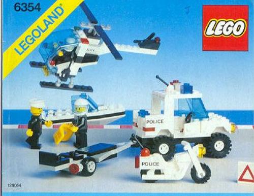 Katalogová fotka postaveného setu 6354 Pursuit Squad