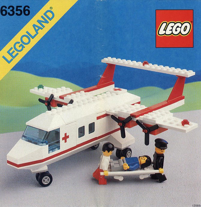 Katalogová fotka postaveného setu 6356 Med-Star Rescue Plane