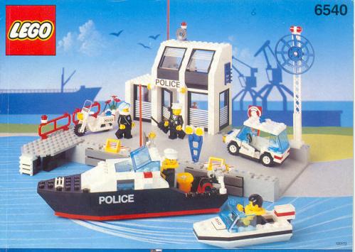 Katalogová fotka postaveného setu 6540 Pier Police
