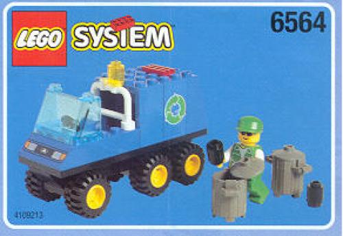 Catalogue picture of the built set 6564 Recycle Truck