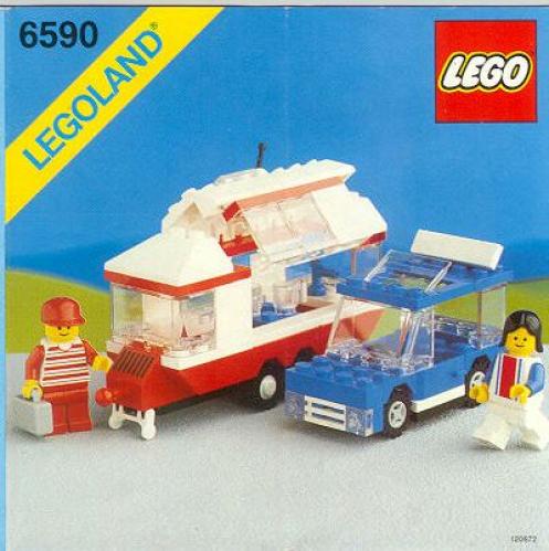 Katalogová fotka postaveného setu 6590 Vacation Camper