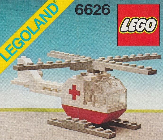 Katalogová fotka postaveného setu 6626 Rescue Helicopter
