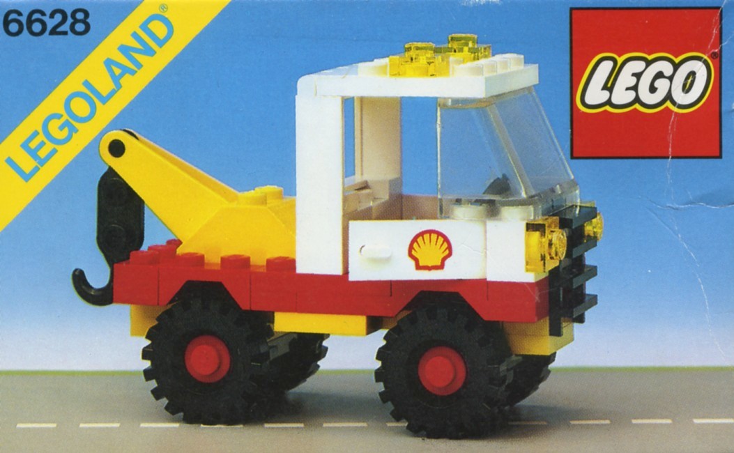 Catalogue picture of the built set 6628 Shell Tow Truck