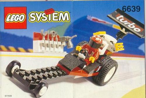 Katalogová fotka postaveného setu 6639 Raven Racer