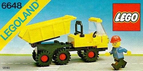 Katalogová fotka postaveného setu 6648 Dump Truck