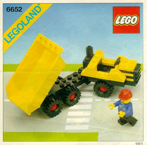 Katalogová fotka postaveného setu 6652 Construction Truck