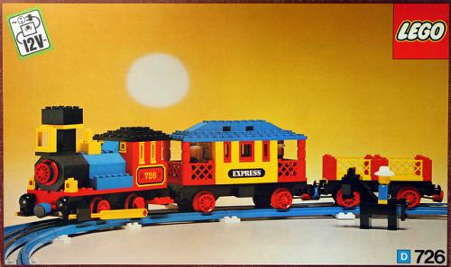 Catalogue picture of the built set 726 Western Train