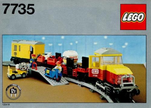 Catalogue picture of the built set 7735 Freight Train