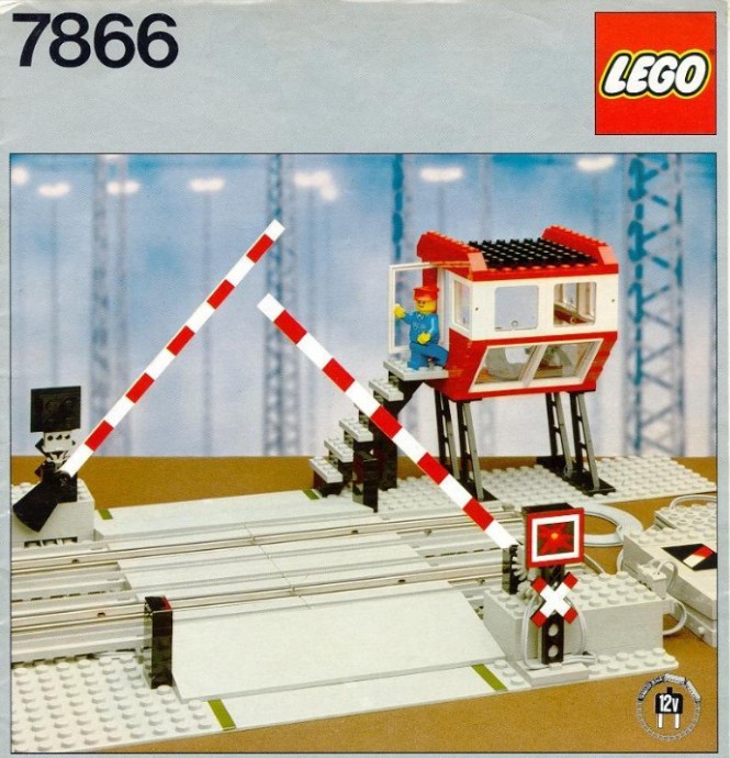 Catalogue picture of the built set 7866 Remote Controlled Road Crossing