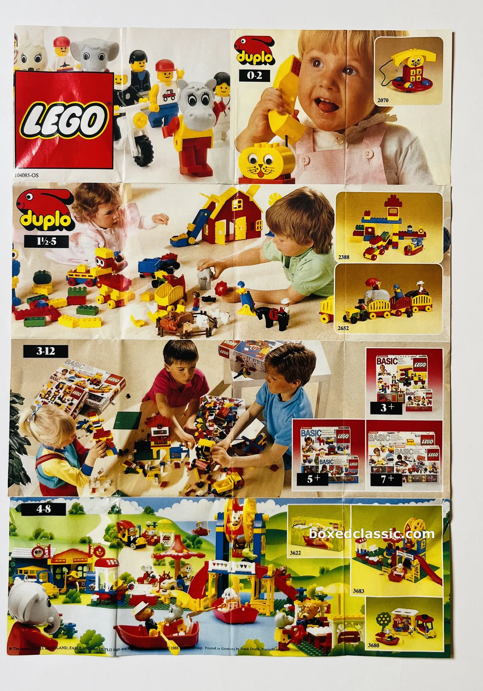 LEGO PROSPEKT PLAKÁT KATALOG 1988 — photo 1