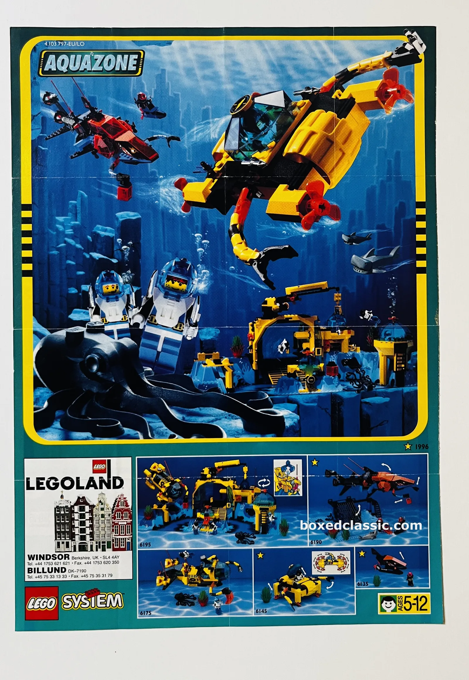 LEGO PROSPEKT PLAKÁT KATALOG 1996 — photo 1