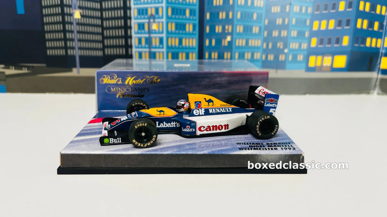 Williams Renault FW14B — Nigel Mansell, 1992 world champion, Minichamps 1:43 — photo 1