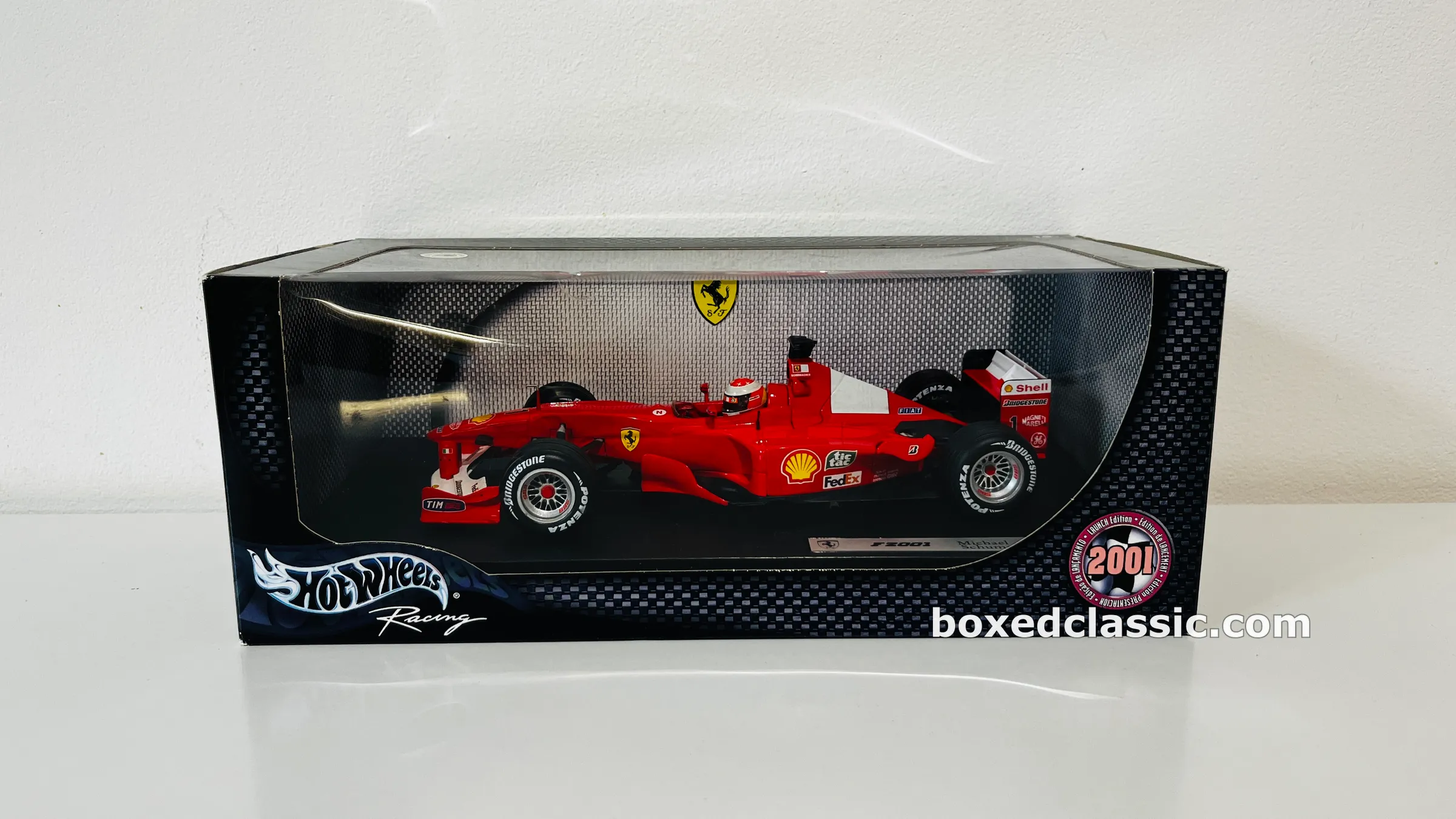 Ferrari F2001 — Michael Schumacher 2001, Launch Edition, Hot Wheels Racing 1:18 — photo 2