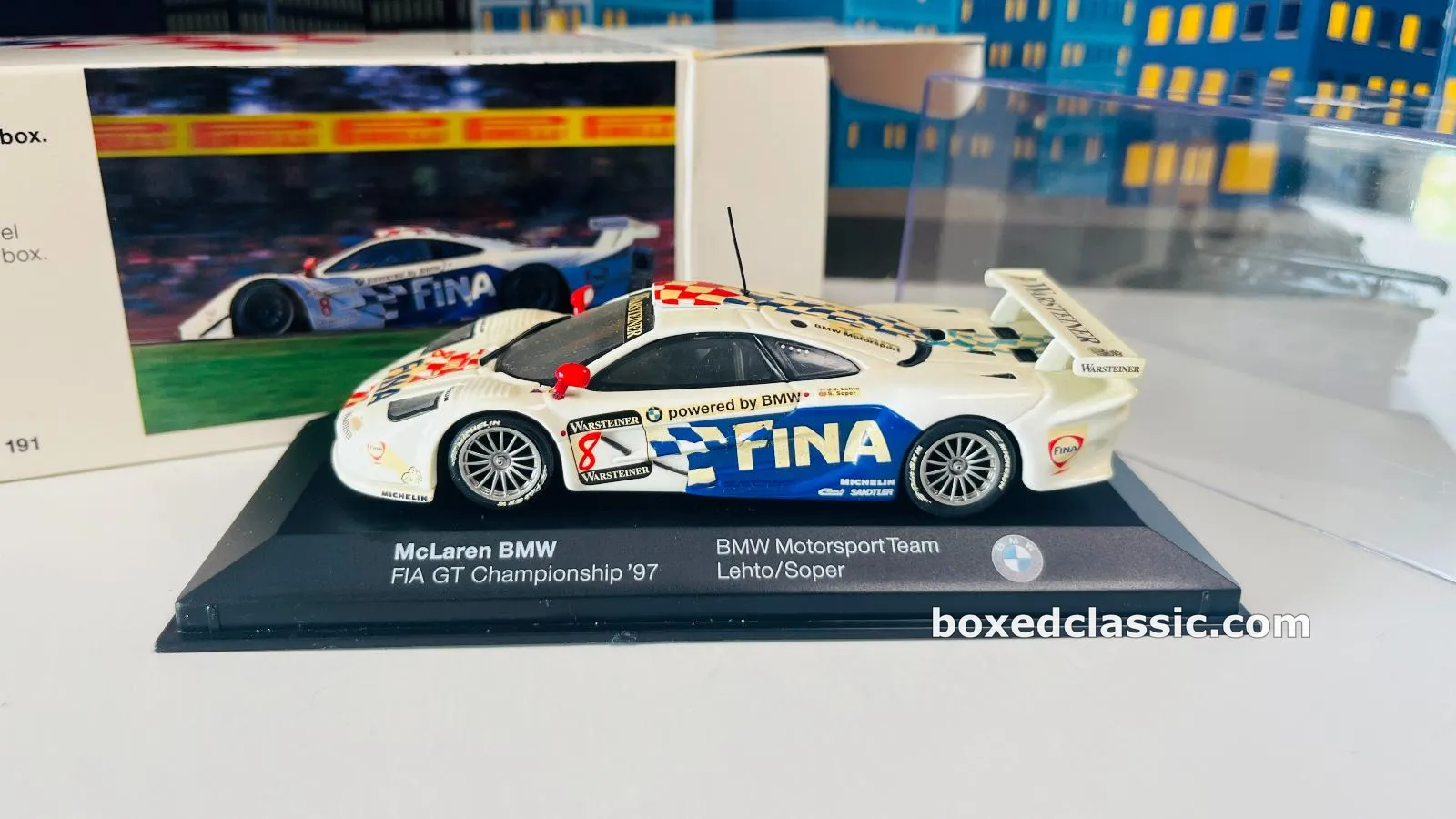 McLaren F1 GTR — BMW Motorsport, FIA GT 1997, Lehto and Soper, Minichamps 1:43 — photo 1
