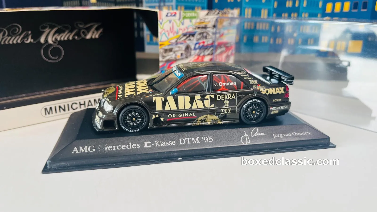 AMG Mercedes C-Klasse — Jörg van Ommen, DTM 1995, Minichamps 1:43 — photo 1