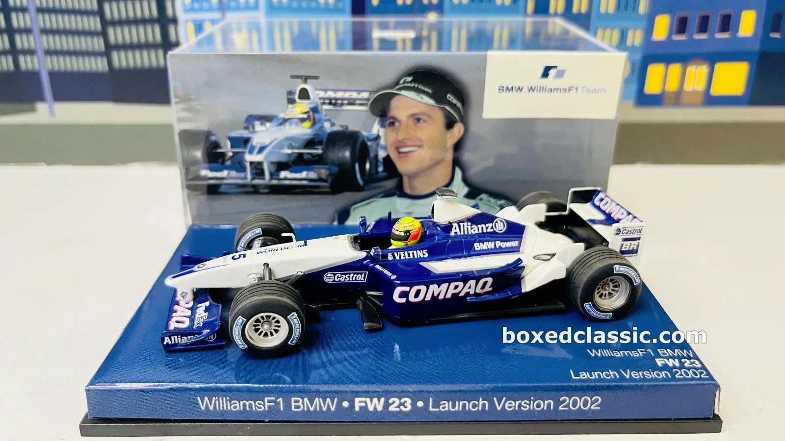 Williams BMW FW23 — 2002 launch livery, Minichamps 1:43 — photo 1