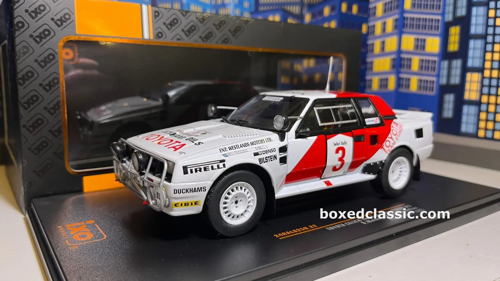 Toyota Celica TwinCam Turbo (TA64) — Björn Waldegård, Safari Rally 1985, IXO 1:24 — photo 1